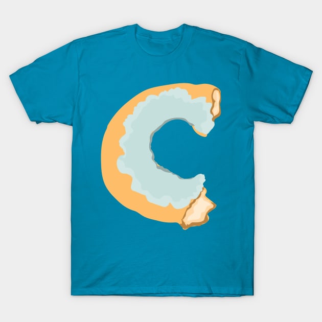 Blue Donut T-Shirt by SarahTheLuna